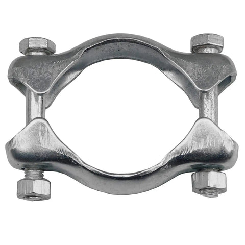 Tailpipe Install Kit Silver Finish With Gasket, Clamps, Bolts And Nuts - Durable OE-Style Fit For Quick Exhaust System Replacement