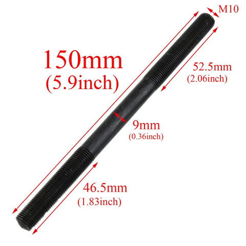 Rear Bicycle Axle Kit 140mm M10 26 TPI Conical Lock Nut Washer Kit For Black Finish Hub Multi Speed Rear Axle Durable