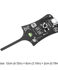 Type C Inductance Tester for Motherboard Coils, black electronic circuit board tool, 12cm x 8cm x 2cm dimensions