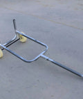 Gas Cylinder Cart Heavy Duty Hand Truck With Steel Frame Upright Push Design And Long Handle Front Control Bar For Stable Rolling At Workshops Storage Facilities And Job Sites, steel wheels