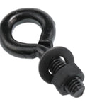 Beefy Black Carbon Steel Eye Bolts With Nuts And Washers 1 Quarter By 3 Quarter Inch Lifting Ring Hooks For Fence, Threaded Machinery