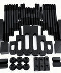 Pro-Series 52 Piece Clamping Kit for 14mm T Slot with M12 x 1.75 Studs, visible components for milling machines and tables.