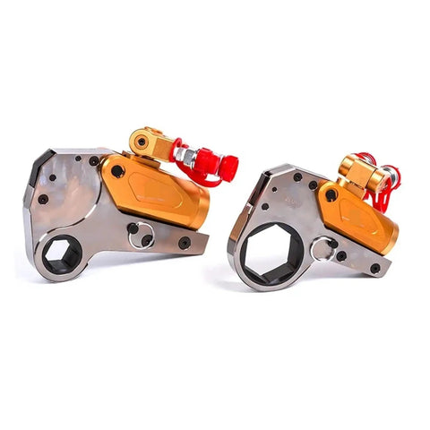 TopShelf Hydraulic Torque Wrench Manual Adjustable Driving Type With Precision Machined Core, showcasing two robust fittings.