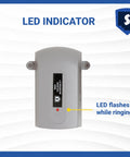 Front view of Ring Voltage Booster II For Bridged Ringing Boosts Ring Current To 7.5 REN And Voltage To 90VAC RMS with LED indicator.