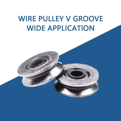 Slick High Carbon Steel V Groove Pulley Wheels Hella Durable Mini Bearings For Low Speed Projects 20 Piece Pack Of 3X12X4Mm with wide application.