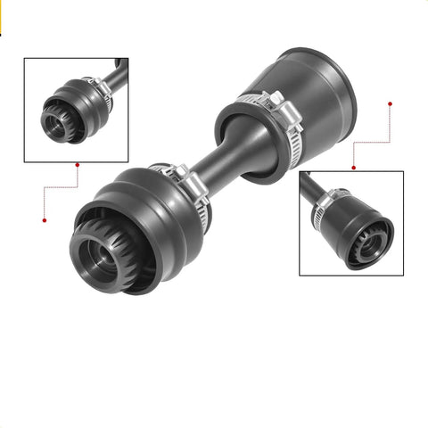 Heavy Duty Front Differential Drive Shaft Kit With Coupling Sleeve And Wear Ring for Can Am G2 chassis, detailed view.