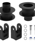 Front Leveling Kit For 2005 To 2024 Ford F250 And F350 Super Duty 4WD Trucks with bulletproof steel coil spacers and shock extenders.
