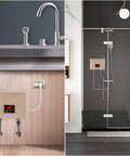5500W Tankless Under Sink Hot Water Heater 110V Thermostatic Instant On Demand Water Heater with touch screen display