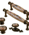 Vintage Ceramic Cabinet Knobs With Antique Bronze Finish Magpie On Plum Blossom Ornament Drawer Pulls For Dresser Wardrobe Cupboard And Kitchen Cabinets Retro Hardware That Gives Your Furniture A Dope Classic Look