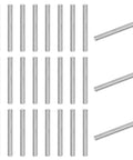 Image of 50 Pack 3x30mm Dowel Pins In 304 Stainless Steel For Metal Machinery And Wood DIY Projects, arranged flat.