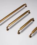 Antique Brass Cabinet Pulls 5 Inch 128mm Hole Centers Zinc Alloy Vintage Drawer Handles for Kitchen Cabinets 10 Pack Variety Sizes
