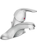 One-Handle Low Arc Bathroom Faucet Chrome Finish, 4-Inch Centerset Installation, Easy Install, Single Lever Temperature Control, ADA Compliant