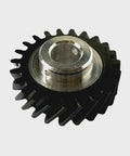 Worm Drive Gear Replacement For Stand Mixers WPW10112253, metal gear with polished core, angled view