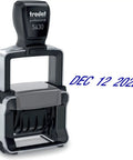 Heavy Duty Self Inking Date Stamp With Snap Cover Crisp Blue Ink Markings Valid Through 2033 For Daily Office Use, showing DEC 12 2022 imprint.