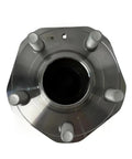 Straight Up Premium Front Wheel Bearing Hub Assembly Compatible With Tesla Model 3 And Model Y 2017 To 2025, top view of sealed unit with bolts.