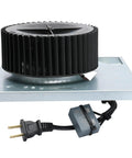 Motor Assembly Replacement For Bathroom Exhaust Fans Models 680 680FL HD50 with 8x8.25 inch metal housing and power plug