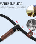 Durable slip lead no pull slip lead for dogs 7 ft rope leash 1/4 inch width 2 in 1 leash and collar for small to medium dogs