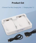 Dual Battery Charger For Flip Drone Battery With 45W Display And Parallel Charging Hub Charge Two Batteries At Once With USB Cable