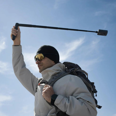 Vortex Rotating Handle For 360 System 360 Degree Spin Grip With One Fourth Inch Thread Doubles As A Durable Tripod in use outdoors