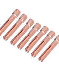 Close-up of 1.6mm Orifice Collet Copper Set With 20 Tungsten Electrodes For QQ150 Welding Torch Accessories Premium Copper Build High Precision Durable Pro Grade Kit For Welders