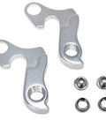 2 Pack Universal Derailleur Hangers For Cyclocross Mountain And Road Bikes No Fuss Replacement Precise Alignment with screws