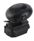 Kick Some Serious Heat Without The Cord Drag 18V Battery Powered Portable Space Heater 170W with switch and battery compartment.
