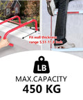 Fire Escape Ladder For Two Story Home With Anti-Skid Rungs, Portable Emergency Escape Gear, fits wall thickness 5.51-11.8 inches