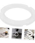 Pro Grade Silicone Replacement Gasket Seal Ring For Coffee Machines And Espresso Makers Easy Fit For E61 Heads Heat Resistant Seal For Longevity No Mess Leaks Keeps Brews Smooth And Consistent, white silicone ring, multiple installation views