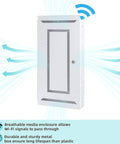 Tough As Nails 28 Inch Media Enclosure For Structured Wiring Cabinets with ventilated hinged door for cooling.