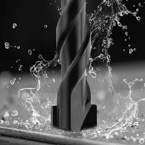 Close-up of a drill bit from Ten Piece Masonry Drill Bits Kit For Concrete Stone Brick Tile Glass Plastic Ceramic And Wood