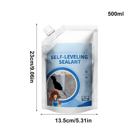 Heavy Duty Concrete Crack Filler And Quick Cure Caulk Sealant Crafted For Industrial Surfaces With Flexible Wrap 500ml pouch with waterproof coating.