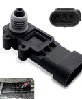 Rock Solid Fuel Tank Pressure Sensor With High Temp Resistance For Vapor Vent Port Setup showing plug end and body detail in black.