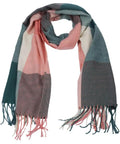 Cozy Mohair Style Winter Scarf For Women And Men Large Chunky Cashmere Feel Shawl Wrap 82.7 by 13.8 Inches With Tassels Oversized Multi Color