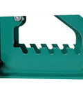 Close-up of the Heavy Duty Manual Tube Roller Bender Pipe Bending Machine Green Carbon Steel construction details.