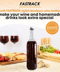 Go To 12 Pack Clear Glass Bottles With No Sweat White Screw Caps Ideal For Bottling DIY Wine Craft Liquor Small Batch Beer Plus Zesty Smoothies Anytime You Want To Save Money in use with wine and snacks.