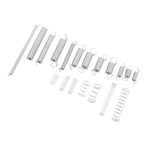Super Sweet 200-Piece Spring Assortment Kit With Hooks Featuring Zinc Plated Extension And Compression Springs In 20 Killer Sizes Perfect For Houdini Level Home Repairs And DIY Projects That Need Heavy Duty Steel Power To Get The Job Done Fast Without on white background