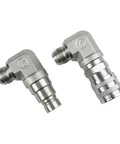 Male and Female Hydraulic Flat Face Coupler Kit for Skid Steer Loaders One Half Inch Body One and One Sixteenth Inch JIC Thread Quick Connect