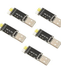 Five USB To TTL Programmer Cable For STC Microcontrollers, Serial Downloader Tool, Flasher Interface For BBS01 And BBS02 in a pack.