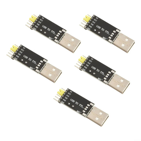 Five USB To TTL Programmer Cable For STC Microcontrollers, Serial Downloader Tool, Flasher Interface For BBS01 And BBS02 in a pack.