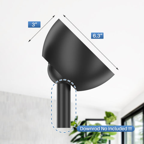 Ceiling Fan Slope Kit For Slopes Up To 45 Degrees No Fuss Install Slope Adapter With Silver Finish, without downrod included.