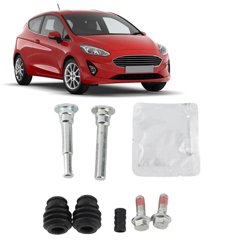 Jiawu Front Brake Caliper Guide Pin Kit Slides And Bolts Boot Set For MK7 2008-2022 High Strength Metal Wear Resistant D7110C Replacement Part Perfect Fit front view