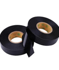 Two rolls of 10 Pack Black Waterproof Electrical Tape Three Quarter Inch by Sixty Six Feet Pro Grade Industrial UL CSA Listed High Temp Vinyl Tape