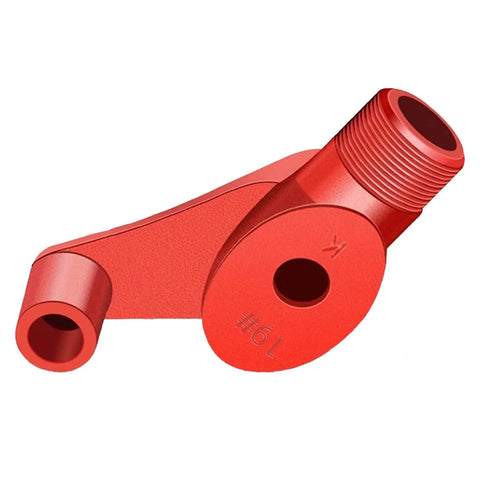 Heavy Duty 90 To 180 Degree Cast Iron Pipe Bender For Electricians And Renovations. Manual tube bender handle with red finish.