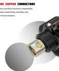 Top Shelf 40 Amp Auto Circuit Breaker showing pure copper connectors for reliable electrical performance.