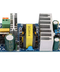 Beefy 100W Switching Power Supply Module For Industrial Use With High Efficiency And Wide AC Input 85-245V, Compact 4.2 X 2 X 1.1 Inch DC Output Converter, Rugged Industrial Grade Power Supply For Machinery And Automation, 24V board with heatsink