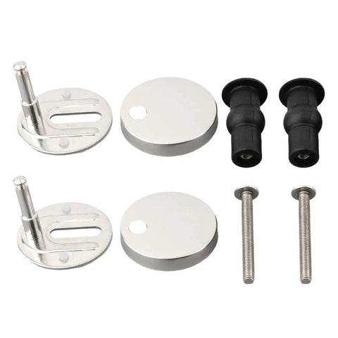 Two Pack Toilet Seat Hinges Top Fix Mountings Replacement Quick Release Screws Kit For Toilet Bathroom Accessories 4.7cm