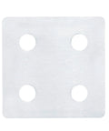 Eight Pack Flat Joining Plates For 20 Series T Slot Aluminum Profiles 2020 And 2040 Four Hole Straight Plate One And Five Eighth Inch Square