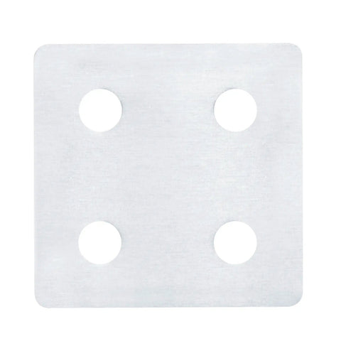 Eight Pack Flat Joining Plates For 20 Series T Slot Aluminum Profiles 2020 And 2040 Four Hole Straight Plate One And Five Eighth Inch Square