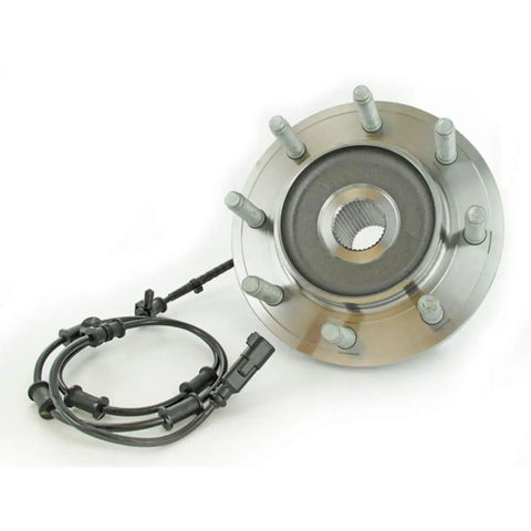 Front Wheel Bearing And Hub Assembly For Ram 2012 2013 With ABS Eight Lug Carbon Steel Sealed Spindle Wiring Loaded Direct Fit Replacement Part Heavy Duty Ready To Roll For Easy Install