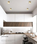 Super Slick 9 Pack Led Recessed Lighting Kit Featuring Heavy Duty Brass Housing And Crisp Crystal Trim For Living Room Hallway No Sweat Install flat ceiling with recessed lights in modern kitchen.